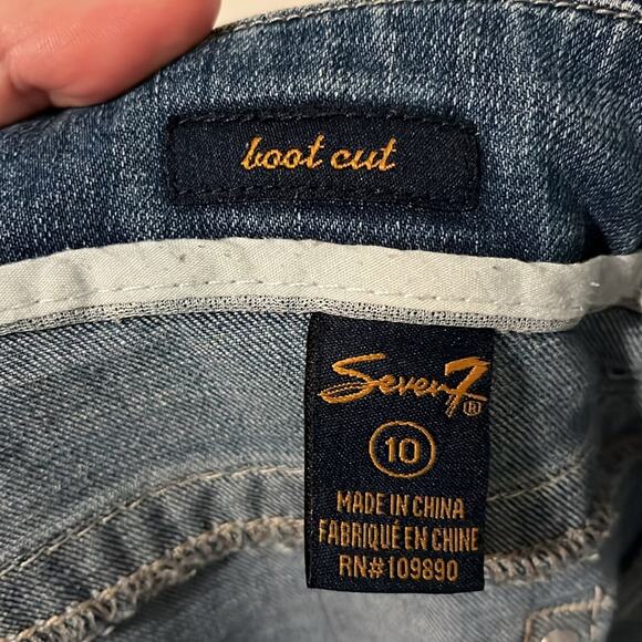 Seven7 Y2K Embellished Bootcut Jeans Women’s Size 10 - Picture 9 of 11
